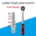 thumbnail image 1 of Carbon Steel Radiator Valve Ratchet Wrench - 10-21mm Adjustable Size, 3/8" Inner Square Drive, Efficient Valve Stem Nut Remover Tool for Plumbing Maintenance, Compact & Portable Design with Durable, 1 of 5