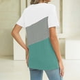 thumbnail image 4 of TINZ T-Shirt à Manches Courtes Décontracté Col Rond Ample pour Femmes, Confortable, Disponible en Plusieurs Tailles et Chemises de Course, T-Shirt Uni à Manches Longues pour Femmes en Pack, 4 of 5