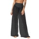 thumbnail image 2 of Pincandy Women See Through Sheer Mesh Pants Beach Swimsuit Bikini Bottom Cover up Party Club Elastic High Waist Wide Leg Pants, 2 of 7