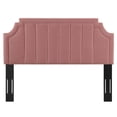 thumbnail image 4 of Modway Alyona Channel Tufted Performance Velvet Full/Queen Headboard in Dusty Rose, 4 of 10