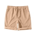 thumbnail image 3 of Retro Corduroy Casual Shorts with Embroidered Logo and Adjustable Drawstring for Everyday Comfort and Modern Style, 3 of 4