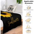 thumbnail image 4 of Sunflower Blanket Soft Warm Lightweight Flannel Fleece Blanket Sunflower Gifts Blankets for Women Men Adults 50"x40", 4 of 6