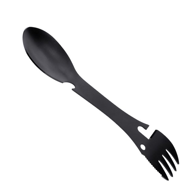 Multitool Utensils,5 in 1 Portable Camping Utensil Cookware Spoon Fork Sleek Aesthetic