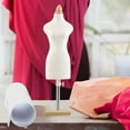 thumbnail image 6 of Doll Dress Form Mannequins Body for Dollhouse Fairy Garden Scene Decoration 46cm Square Base, 6 of 8
