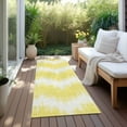 thumbnail image 6 of Addison Rugs Chantille Indoor/Outdoor Transitional Chevron Yellow Washable Runner Rug, 2'3" x 7'6", 6 of 6