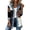 Dark Gray, variant on Casual Loose Button Down Denim Patchwork Collared Shirt Jacket Women Long Sleeve Jean Shacket Cardigan Black XL