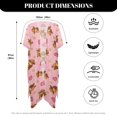 thumbnail image 6 of HELLHERO Little Cow Star Women's Swimsuit Coverups Polyester Short Sleeve Free Size Bathing Suit Cover Up for Wife, 6 of 6