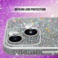 thumbnail image 4 of Compatible with iPhone 14 Glitter Case Women Girls Bling Sparkle Phone Case Camera Lens Protection Slim Soft Bumper Shockproof Protective Cover for iPhone 14 6.1 inch, Silver, 4 of 12