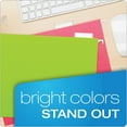 Pendaflex Neon Glow Hanging File Folders, Letter Size, 1/5 Cut Tabs