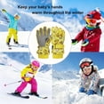 thumbnail image 5 of DHFJKG Kids Children Ski Gloves Winter Waterproof Insulated Warm Snow Gloves For Snowboarding Sledding Thermal Childlike Mitten, 5 of 5