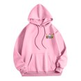 thumbnail image 5 of Kaprioy Oversized Sweatshirt For Women Christmas Snowman Pattern Christmas Colorful Winter Sweatshirt Fall Fashion Long Sleeve Clothing Pink, M, 5 of 8