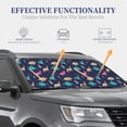 thumbnail image 5 of Uemuo Cartoon Dinosaur Printed 2 PCS Car Windshield Sun Shade, Auto Sun Heat and UV Rays Blocker, Foldable Automotive Front Window Sunshade Protector, 5 of 7