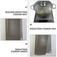 thumbnail image 2 of Raindrops Silicone Induction Cooker Protective Mat Light Grey for Kitchen Heat Insulation, 2 of 8