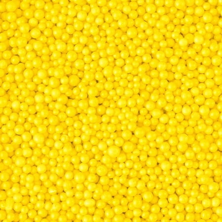 Confectionery Arts International Nonpareils Sprinkles 5.1 Ounce Yellow