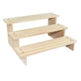 thumbnail image 1 of Bunblic Wood Display Riser Collectibles Display Stand for Ornaments Crafts Apartment 3 Layer 30cm, 1 of 8