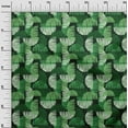 thumbnail image 3 of oneOone Rayon Green Fabric Semi Circle Sewing Craft Projects Fabric Prints By Yard 56 Inch Wide, 3 of 4