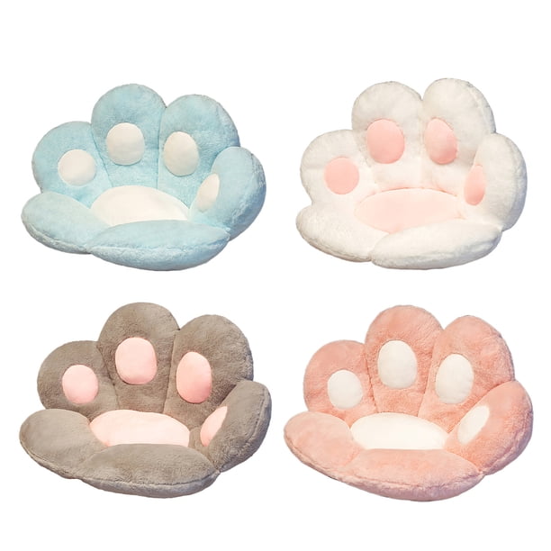 Cojín Reversible Para Asientos De Sillón, Suave Y Cálido Cojín Para Silla En Forma De Pata De Oso, Cojín Cómodo De Felpa seitruly HA027638-08