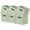 Green, variant on DECOMOMO Fabric Storage Bin | Cube Storage Bin | Closet Organizers | Set of 6, Beige