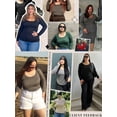 thumbnail image 6 of Weardear Plus Size Tops for Women Scoop Neck Long Sleeve Tight T Shirts Casual Basic Tunic Tops, 6 of 6
