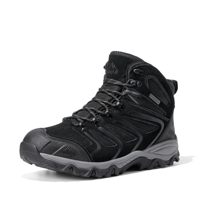 Botas de senderismo NORTIV 8 Armadillo impermeables para hombre, talla 9.5, color negro