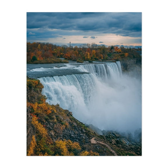 American Falls - Niagara Falls New York Photography Unframed Wall Art Print 8 x 10 inches