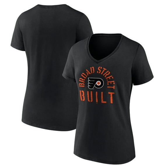 Women's Black Philadelphia Flyers Shout Out V-Neck T-Shirt