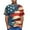 Blue, variant on Men's Patriotic American Flag Graphic T-Shirt Casual Short Sleeve Crew Neck Tee Independence Day USA T-Shirt Streetwear,Size M-3XL