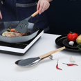 thumbnail image 3 of Matte Silver Spoon Rest, Stainless Steel Spoon Holder For Stove, Kitchen Utensil Holder For Ladles, Tongs, Spatula, Spoon Holder For Stove (1PC-9.8 In, 3 of 4