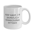 thumbnail image 2 of amangny Gag Correctional officer Gifts, Keep Calm, I'm (almost) a, Correctional officer 11oz Mug From Friends, Gifts For Men Women, Joke cup, Gag gift cup, Funny coffee mug, Humorous cup, 2 of 2