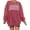 Dark Pink, variant on MOUSYA Womens Oversized Sweatshirt Its Fine Im Fine Everything is Fine Sweatshirt Casual Crewneck Long Sleeve Pullover Tops