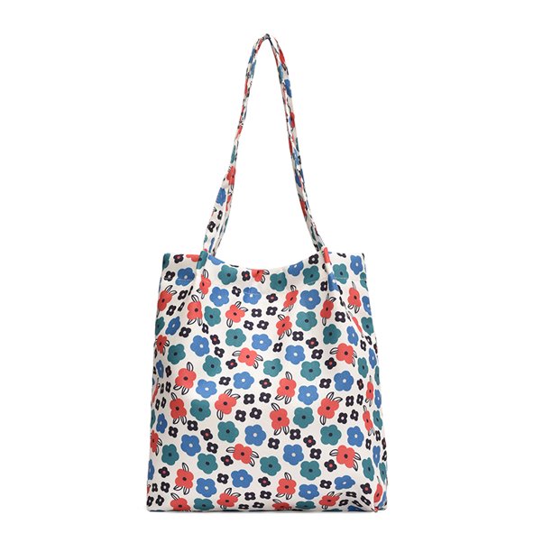 Bolsa de mano casual floral bolsa de compras ligera bolsa de comestibles bolsa de playa de fin de semana