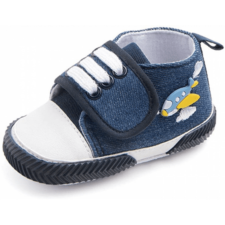 

Wish Baby Boys Girls Sneakers Soft Infant Crib Shoes Anti-Slip Lightweight Toddler First Walkers--- Navy Blue（11cm） S431