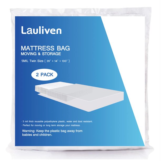 Funda para colchón Lauliven, tamaño doble, 99 x 254 cm, paquete de 2 unidades, 5 mil