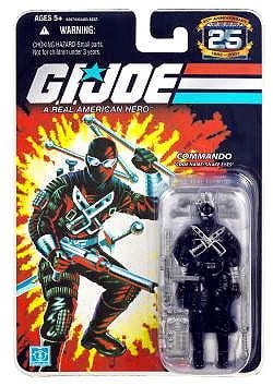 Gi Joe Snake Eyes Commando 25th Anniversary Figure MOC Hasbro 2007 for sale online 