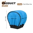 thumbnail image 2 of Uxcell 3.7" x 3.5" Soft Mini Flash Diffuser Cap, 2 Pack Universal Elastic Flash Diffuser Cover for Nikon DSLR Camera Flashlight, Blue, 2 of 6