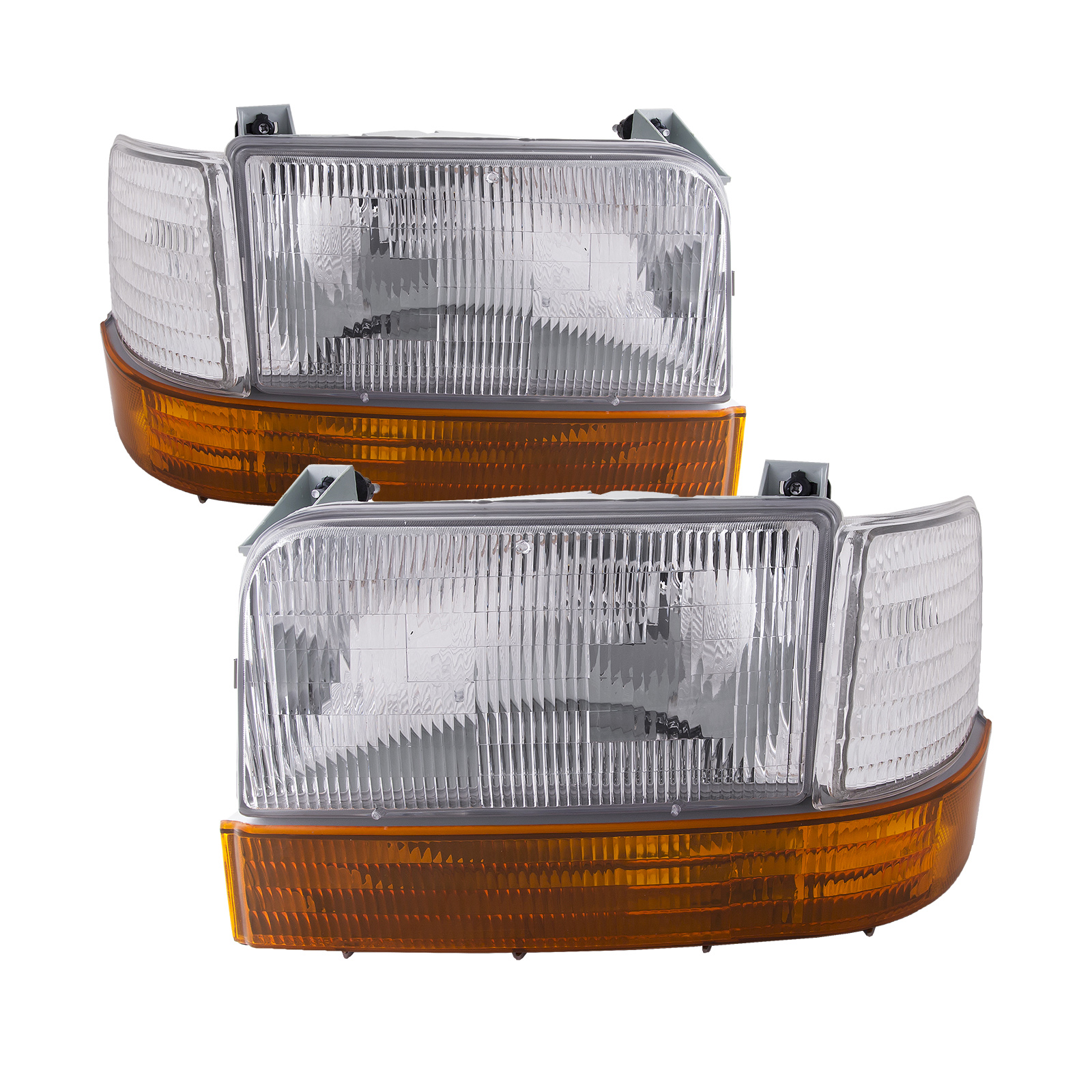 19921996 Ford F150/ 9297 F250/ 19921996 Bronco 6Piece Headlights