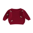 thumbnail image 1 of AMERTEER Chandails à Col Rond pour Bébé Manches Longues Pulls Tricotés Amples, 1 of 7