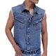 thumbnail image 1 of Camisa corta sin mangas de mezclilla MCHK 8055. Color azul. Para hombre, 1 of 5