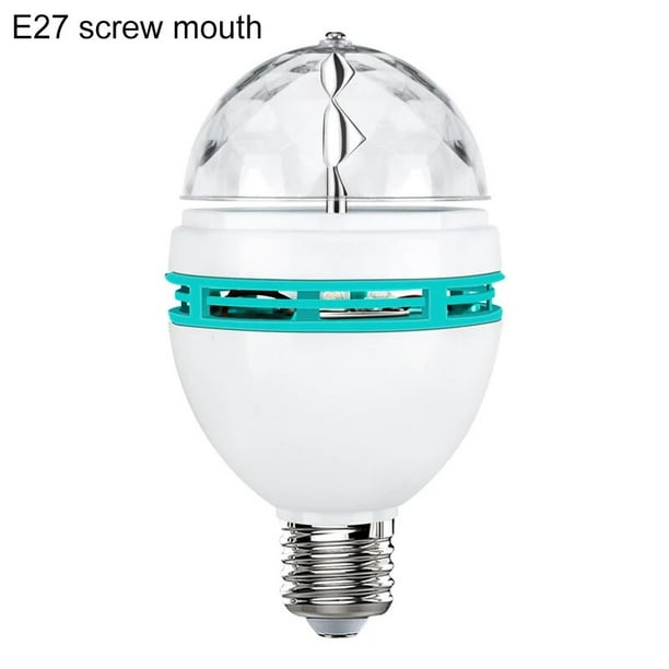 Luz giratoria de bola mágica colorida, lámpara RGB de 6W, E27, B22, KTV, Flash, para escenario, discoteca, Bar, fiesta, decodificación para iluminación LED para el hogar