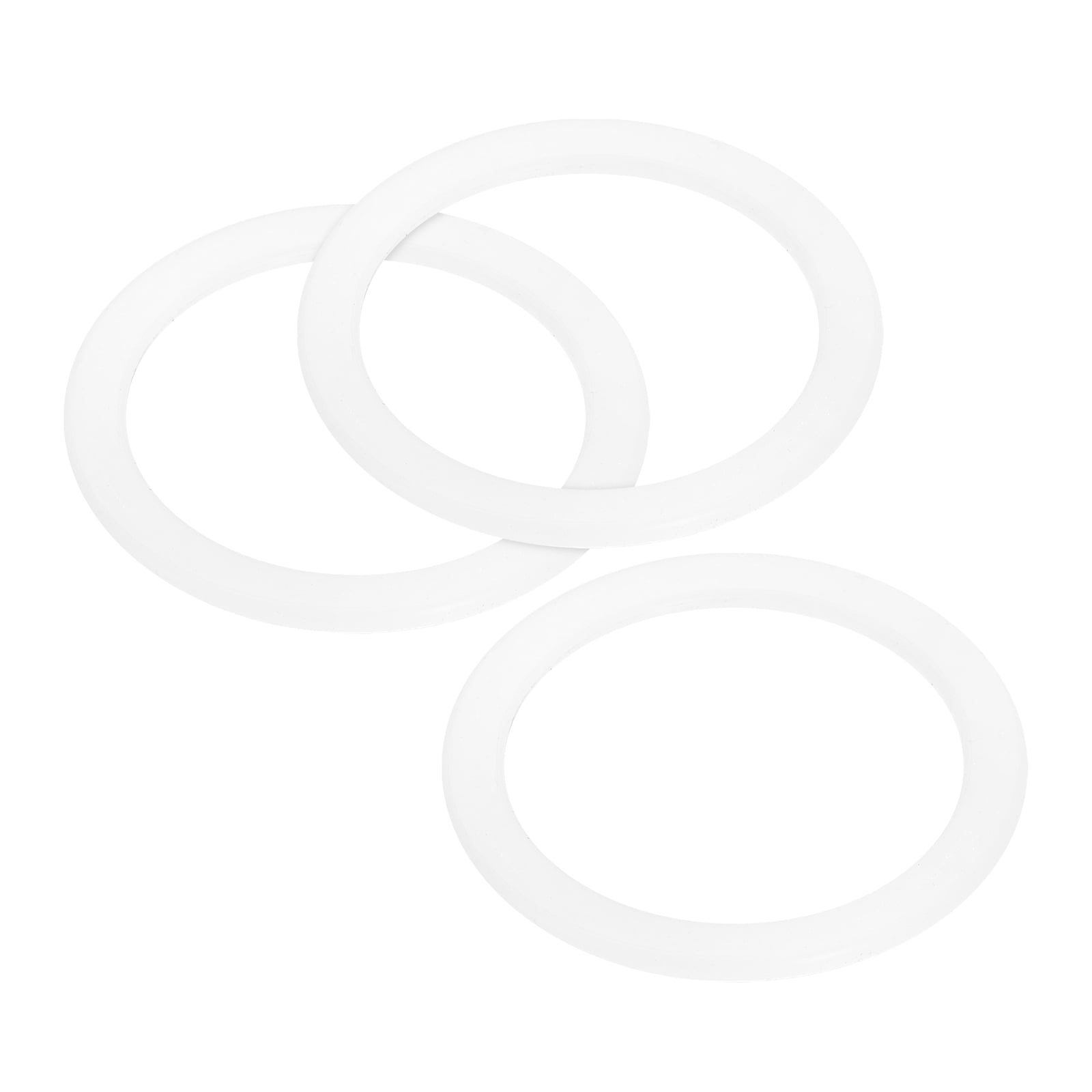Uxcell Gasket Seal Coffee Maker White Silicone Ring 50x64x2.5mm for 3