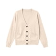thumbnail image 4 of Guluxicc Women's Cardigan Sweaters Open Front Button Down V Neck Long Sleeve Knit Sweaters with Pockets for Everyday Fall Winter, 4 of 6