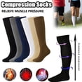 thumbnail image 2 of Chaussettes de compression Longues pour Cyclisme Femmes Hommes Pression Varices Chaussettes de Jambe, 2 of 8