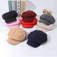 thumbnail image 2 of TELOLY Beret Hats for Women,Wool Slouchy Beanie for Women,Gorras Para Mujer,Beige, 2 of 2