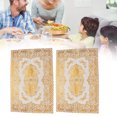 thumbnail image 4 of Placemats, Coaster Reliable Durable Non- Safe  for Hotel for Kitchen for Housewarming for Wedding Style 1,Style 2,Style 3,Style 4, 4 of 8