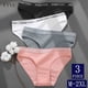 thumbnail image 2 of Finetoo 3 Unids/Set Mujeres Ropa Interior Femenina Bragas De Algodón Sólido Calzoncillos Íntimos Lencería, 2 of 4