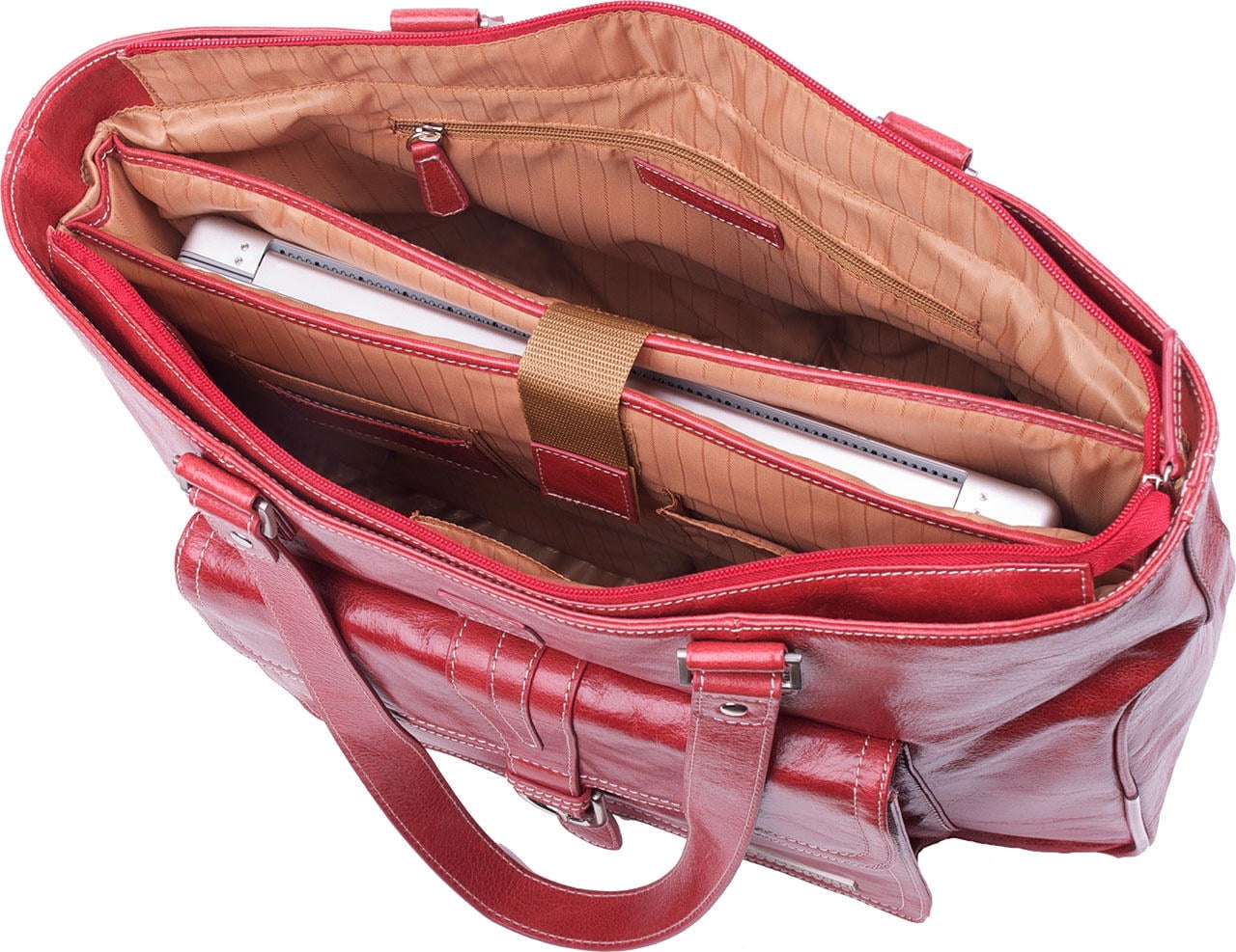 Clark & Mayfield Stafford Vintage 17.3" Leather Laptop Tote - Walmart.com