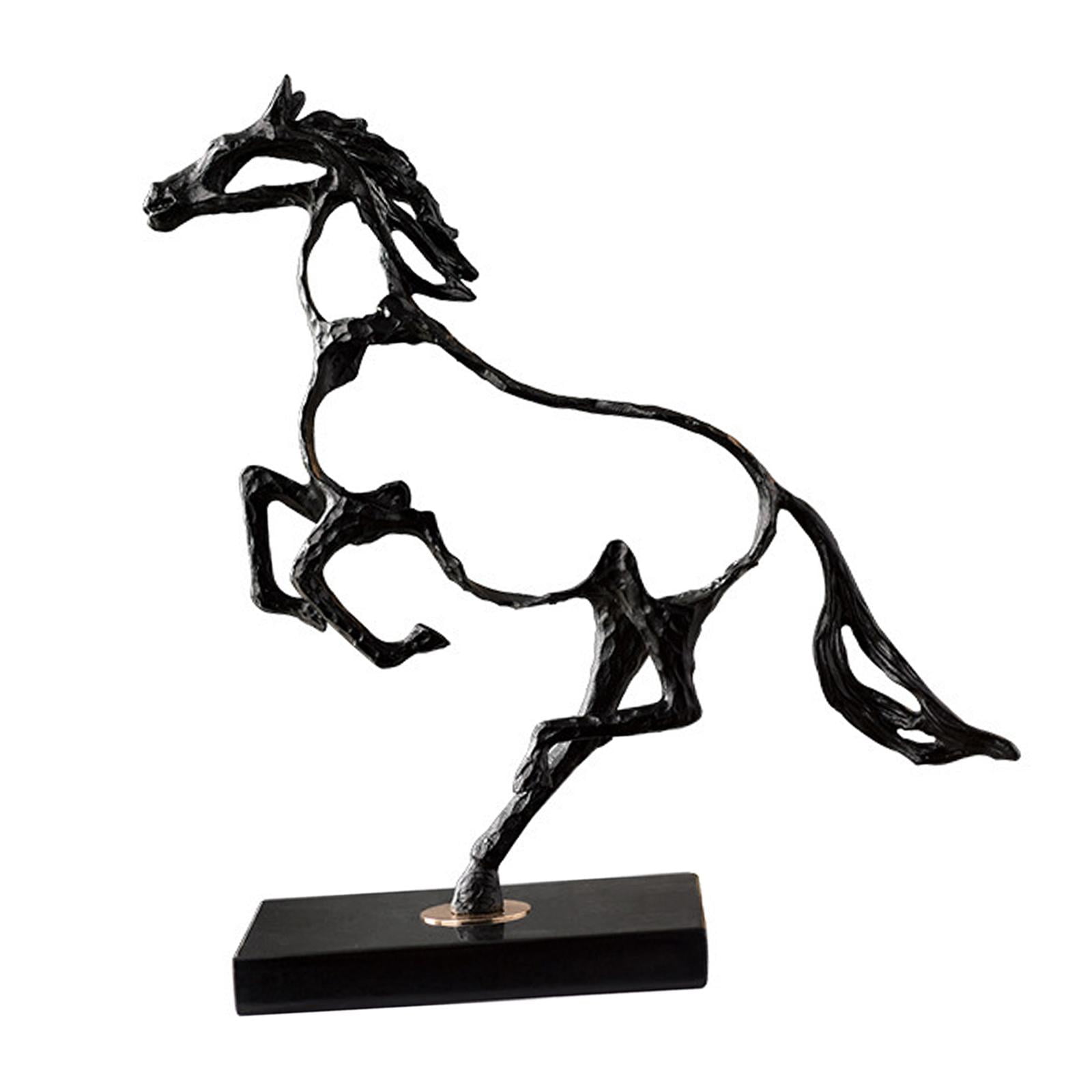 Statue Iron Figurine Animal Sculpture for Shelf Ornament Decoration