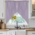 thumbnail image 6 of Purple Solid Color Swag Valances for Windows 2 Pack, Kitchen Window Curtains 36 Inch Length, Aesthetics Contemporary Luxury Privacy Swag Curtains for Living Room/Bathroom with Rod Pocket 36"x36", 6 of 8