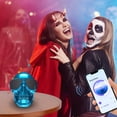 thumbnail image 3 of Altavoces Bluetooth Inalámbricos, Esqueleto Cráneo Portátil Bluetooth 4.0 Altavoz Inalámbrico 15W con Radio Fm Recargable 1200Mah, Decoración de Halloween Esqueleto, 3 of 5