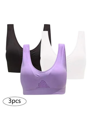 qucoqpe High Impact Sports Bras for Women Sexy Backless Bra Double Back  Hooks Adjustable Yoga Bralette Wireless Supportive Workout Crop Top
